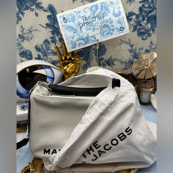 🆕 MARC JACOBS 🧿 NWT The Soft Box 23 - Black & White Leather - Picture 15 of 16